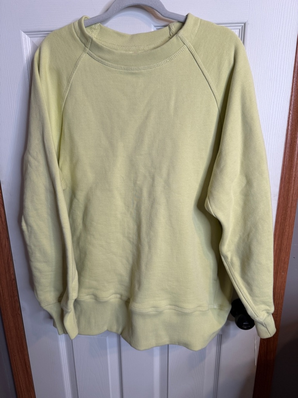 FP Movement by Free People Pale Yellow Crewneck. Heavy but not bulky.